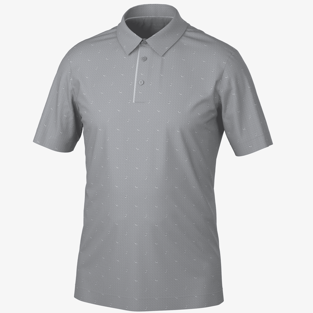 Miklos is a Breathable short sleeve golf shirt for Men in the color Sharkskin(0)