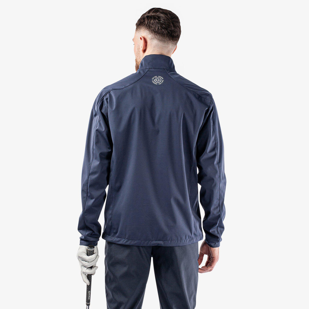 Lawrence is a Windproof and water repellent golf jacket for Men in the color Navy/White(6)