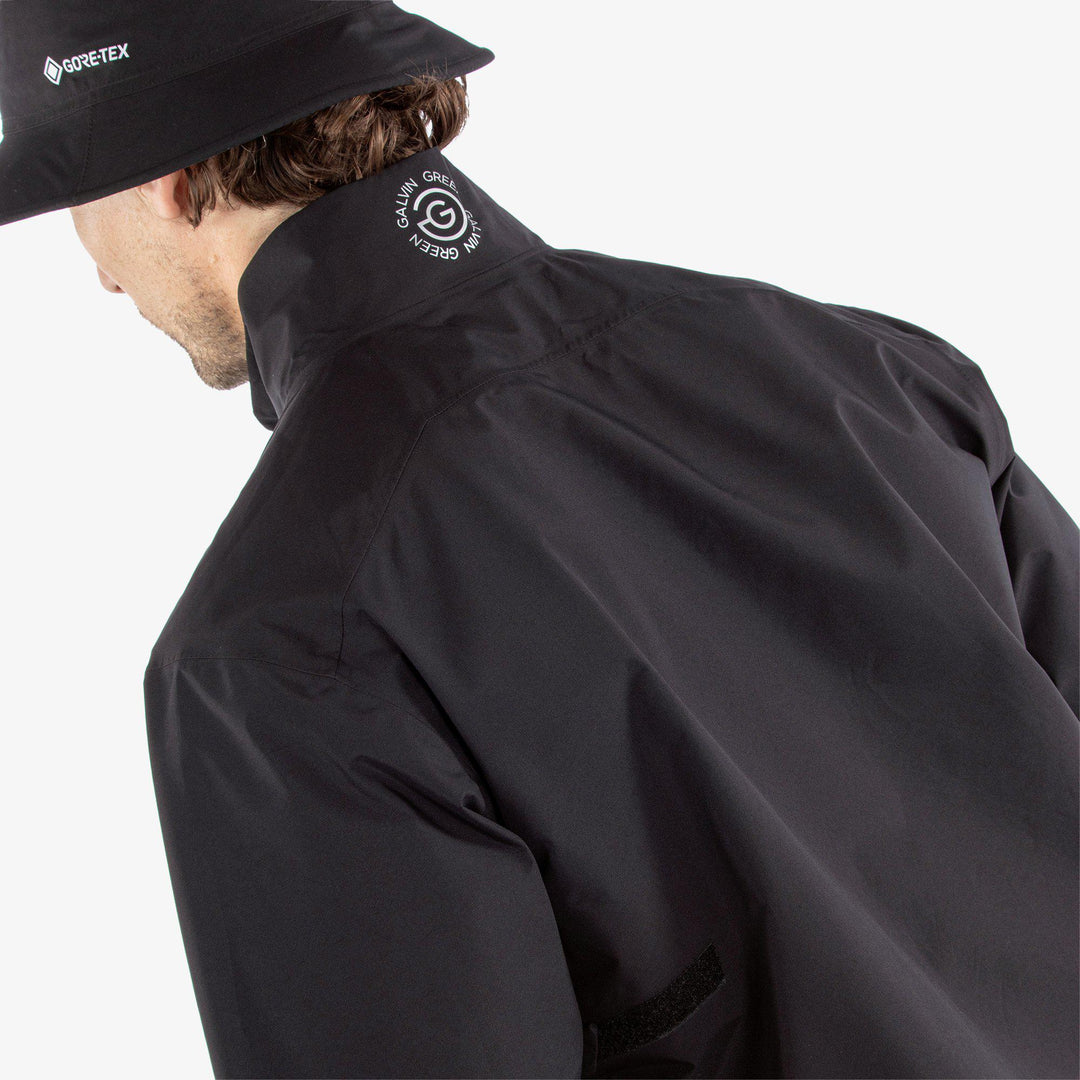 Axl is a Waterproof short sleeve jacket for  in the color Black/White/Sunny Lime(5)