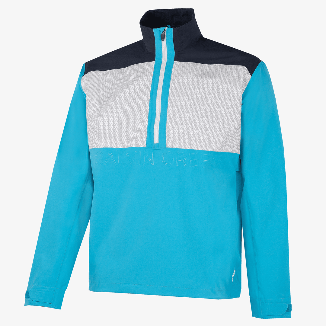 Ashford is a Waterproof jacket for Men in the color Aqua/Navy/White(0)