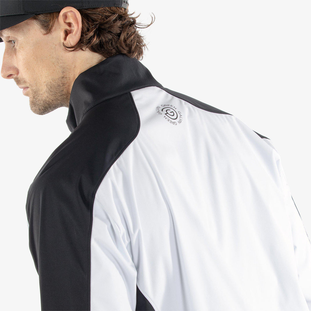 Lawrence is a Windproof and water repellent jacket for  in the color White/Black/Red(5)