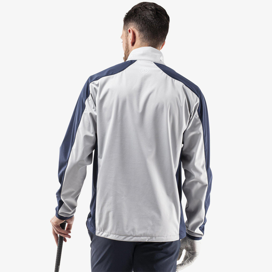 Lawrence is a Windproof and water repellent golf jacket for Men in the color Cool Grey/Navy(6)