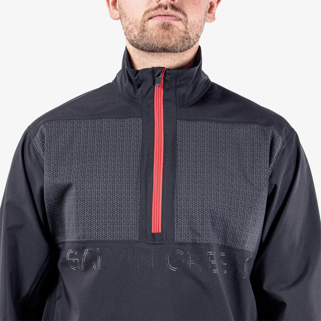 Ashford is a Waterproof jacket for Men in the color Black/Red(4)