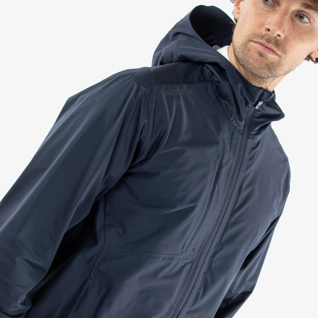 Amos is a Waterproof jacket for  in the color Navy(3)