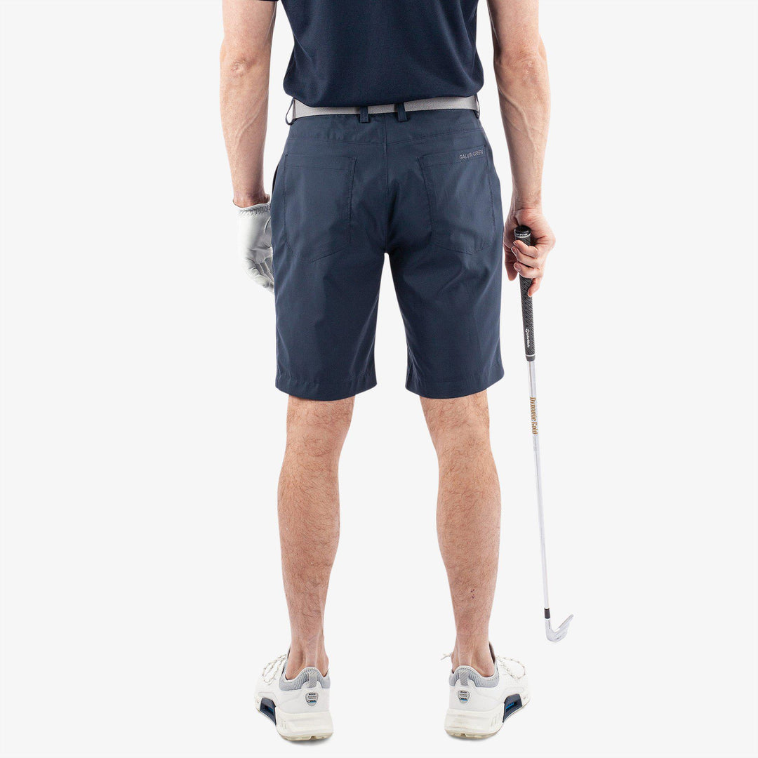 Percy is a Breathable golf shorts for Men in the color Navy(4)