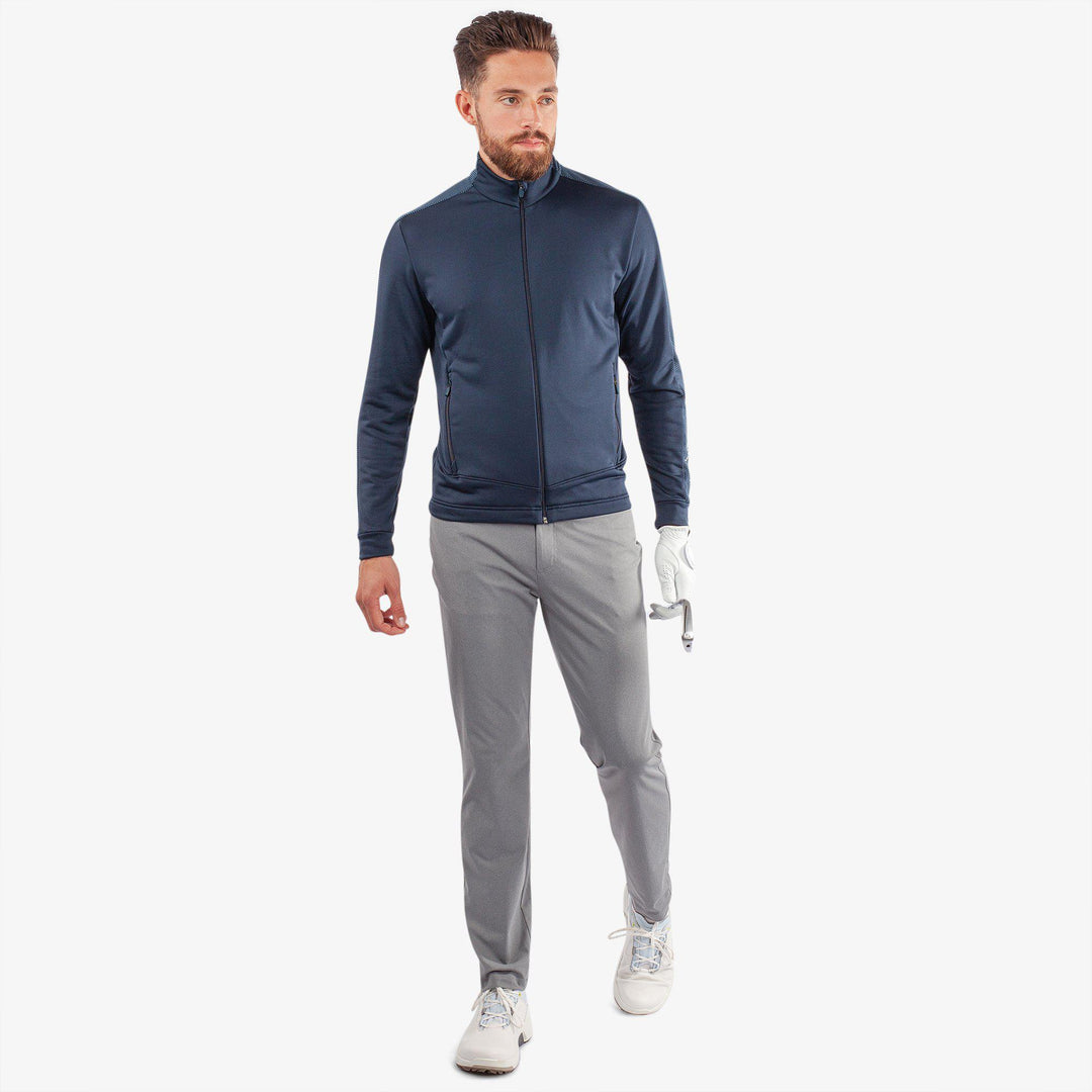 Dawson is a Insulating golf mid layer for Men in the color Navy(2)