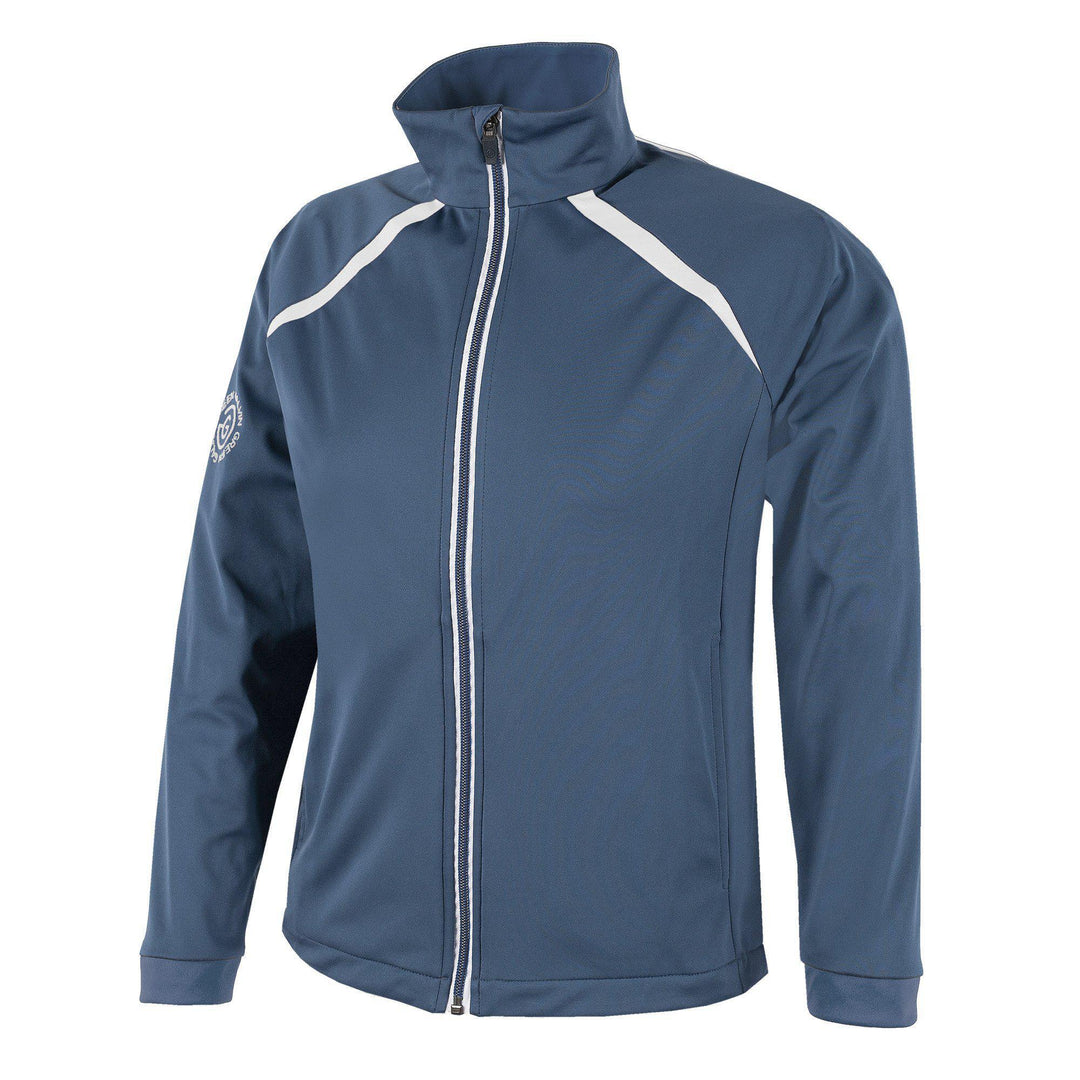 Reine is a Windproof and water repellent golf jacket for Juniors in the color Blue Bell(1)
