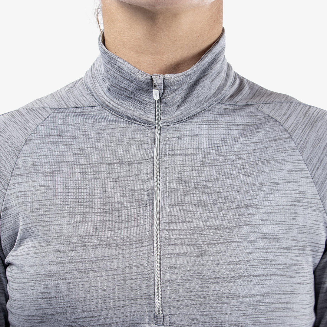 Dina is a Insulating golf mid layer for Women in the color Light Grey(4)