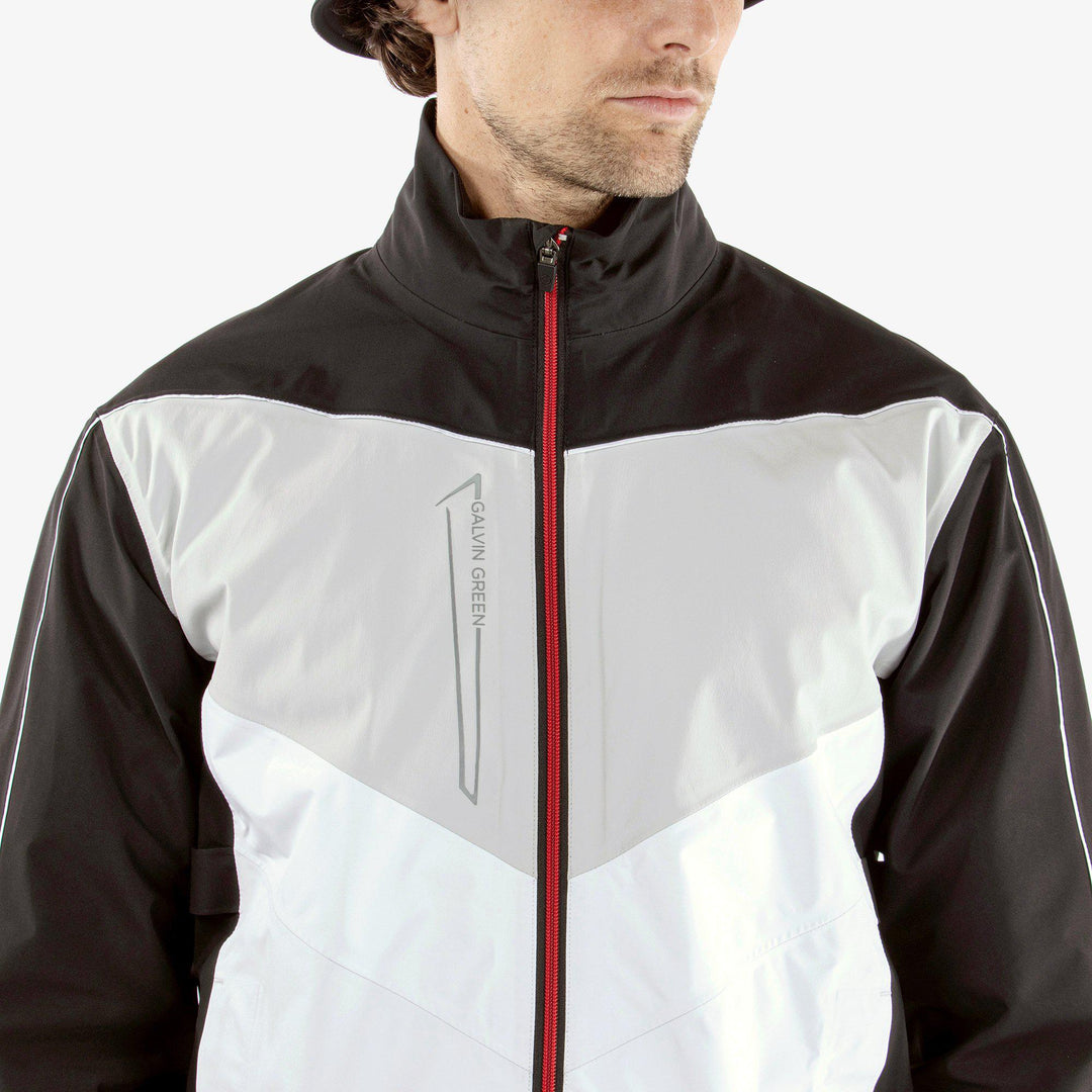 Armstrong is a Waterproof jacket for Men in the color Black/White/Red(3)