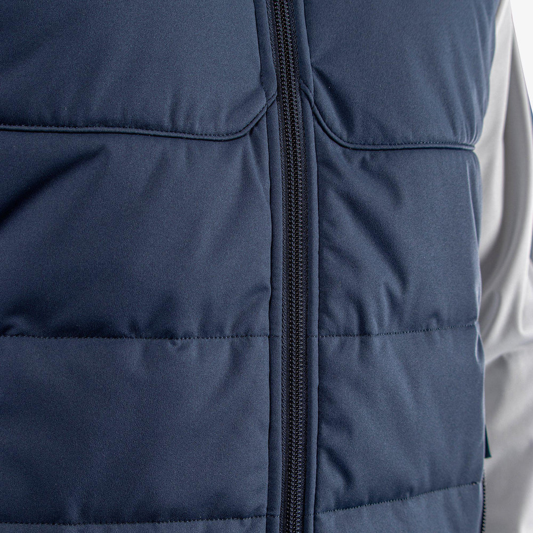 Leonard is a Windproof and water repellent jacket for  in the color Navy/Cool Grey(6)