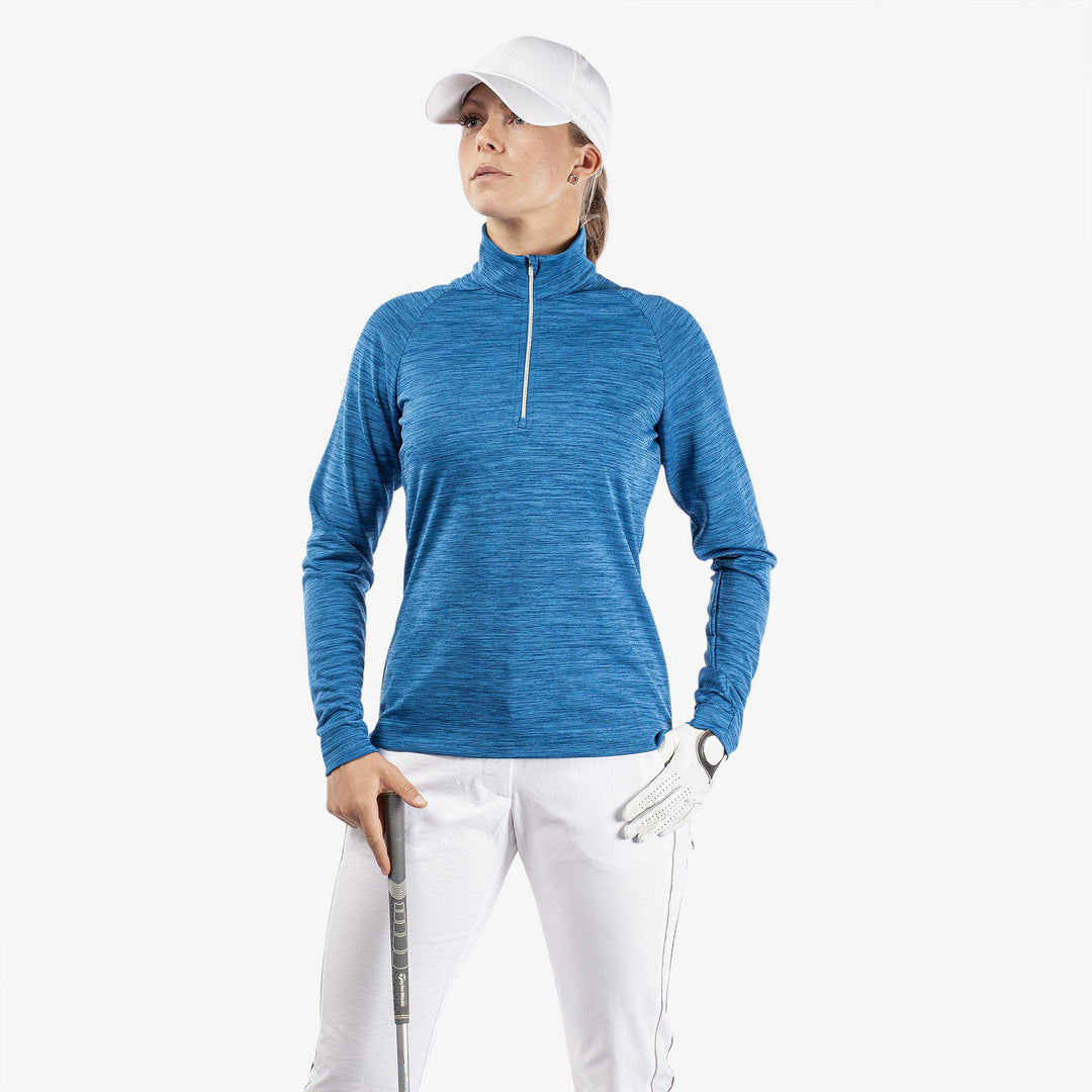 Dina is a Insulating golf mid layer for Women in the color Blue(1)