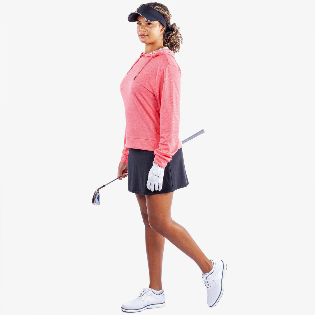 Dagmar is a Insulating golf sweatshirt for Women in the color Camelia Rose Melange(2)