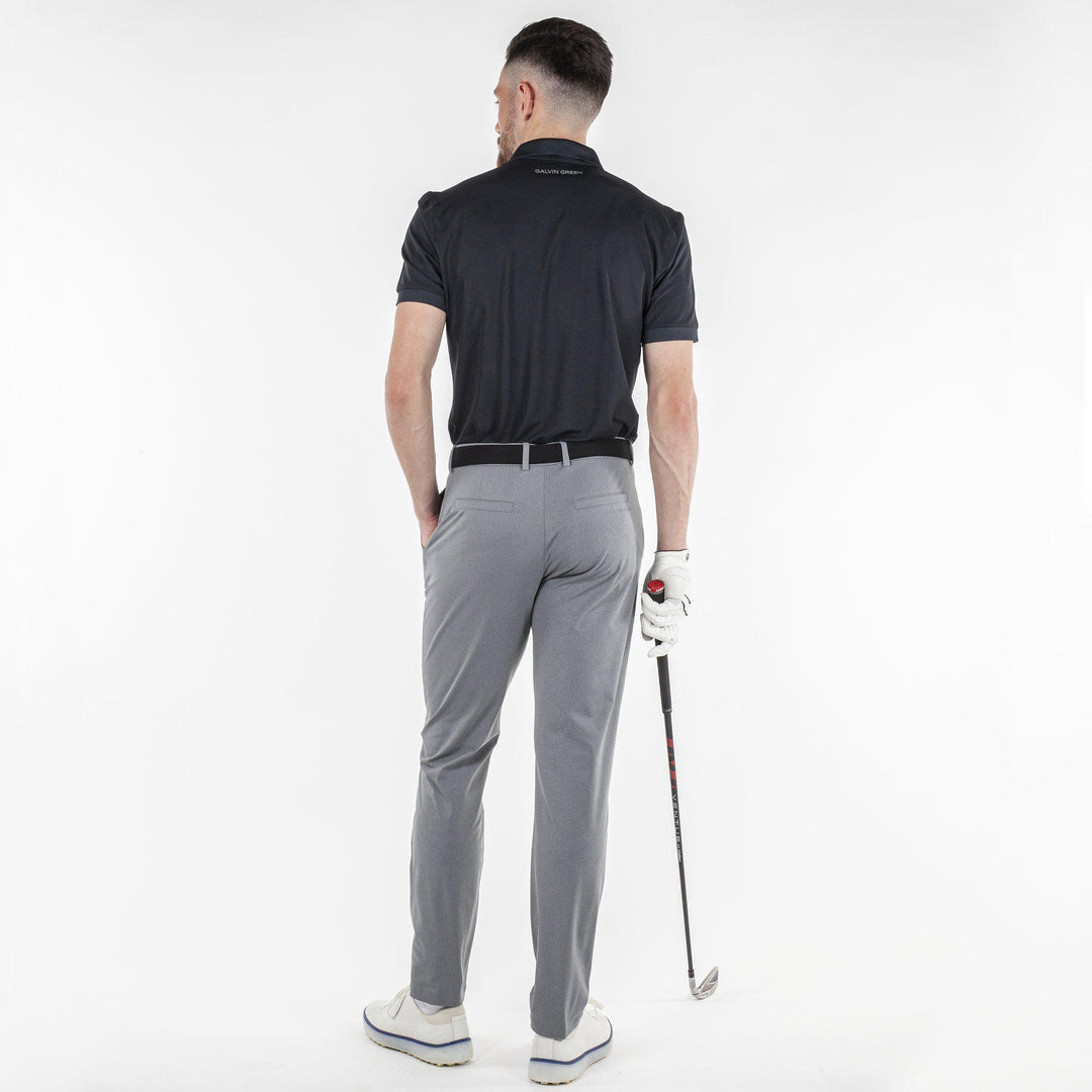 Max Tour is a Breathable short sleeve golf shirt for Men in the color Black(6)