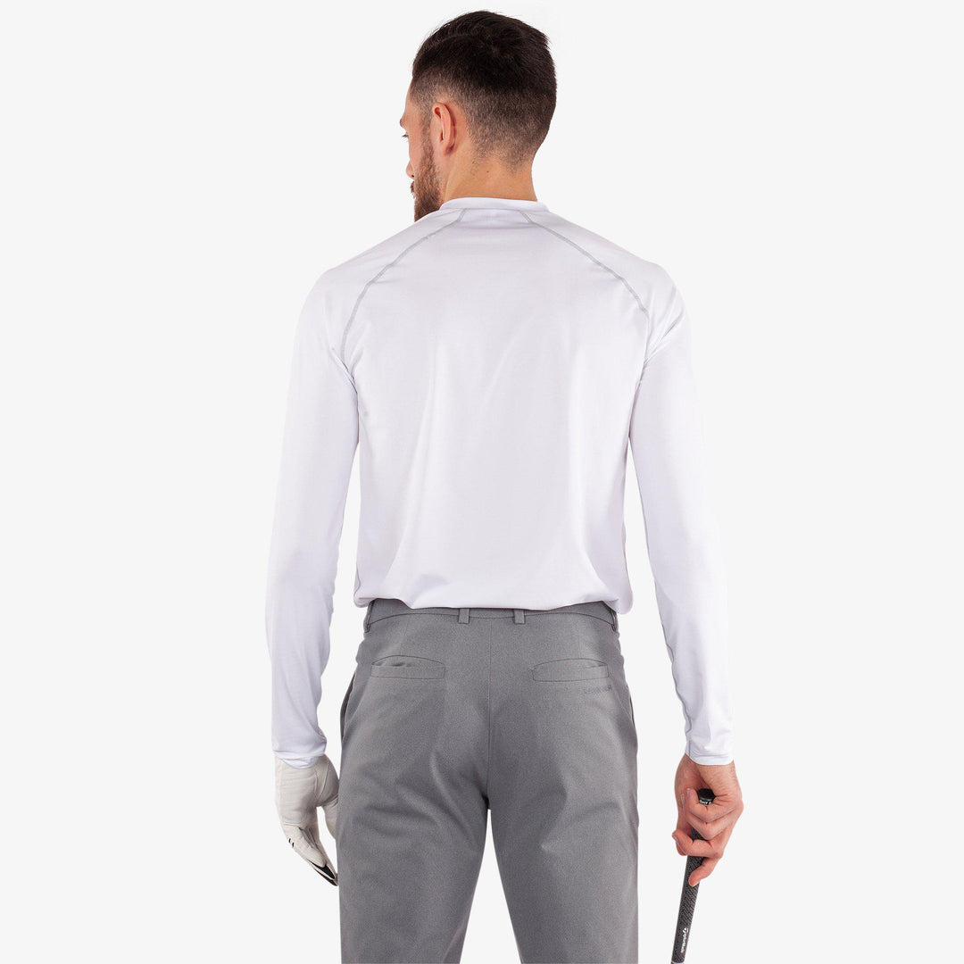 Enzo is a UV protection top for Men in the color White/Cool Grey(5)