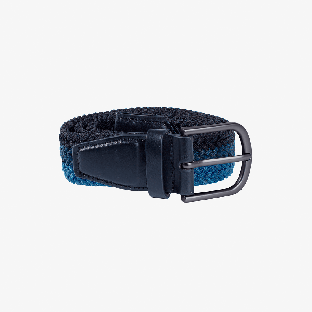 Will is a Elastic golf belt in the color Navy/Ensign Blue/Niagra Blue(1)
