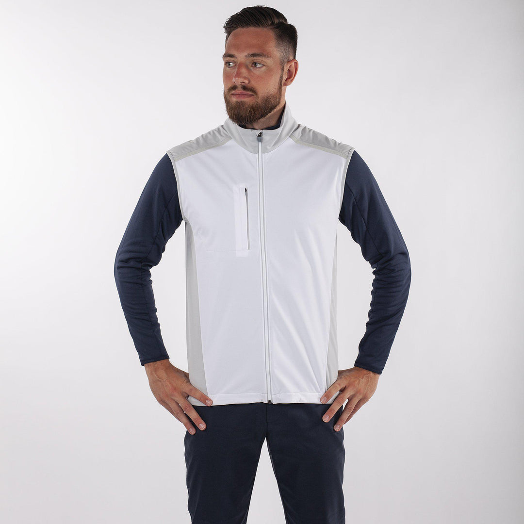 Lion is a Windproof and water repellent vest for Men in the color White base(1)