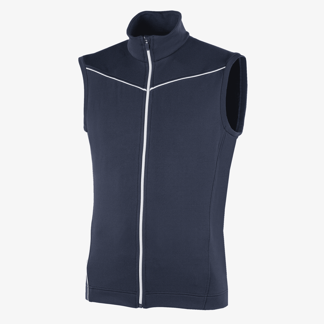 Davon is a Insulating golf vest for Men in the color Navy/White(0)
