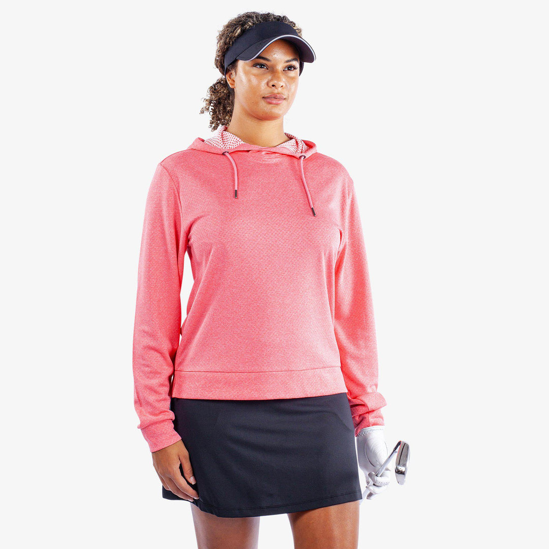 Dagmar is a Insulating golf sweatshirt for Women in the color Camelia Rose Melange(1)