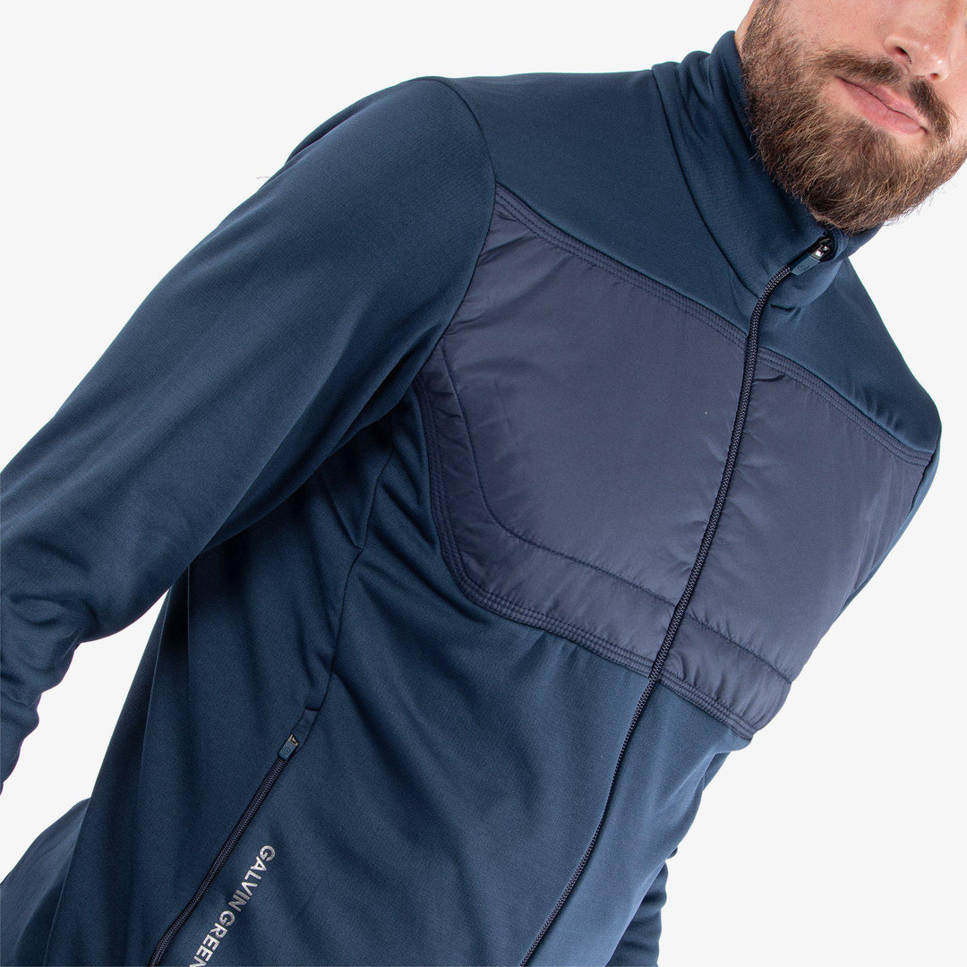 Dylan is a Insulating golf mid layer for Men in the color Navy(3)