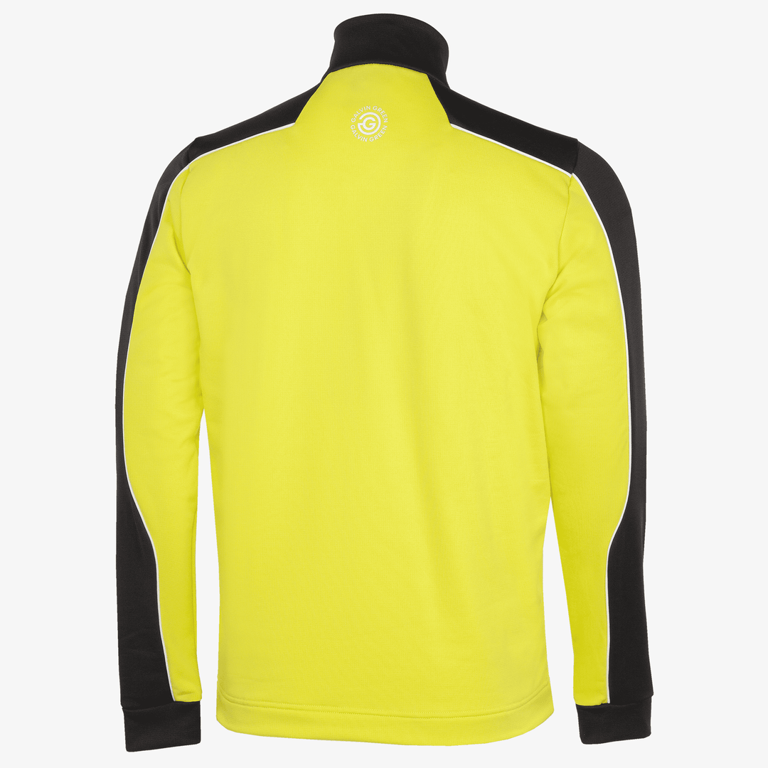 Dave is a Insulating golf mid layer for Men in the color Sunny Lime/Black(8)