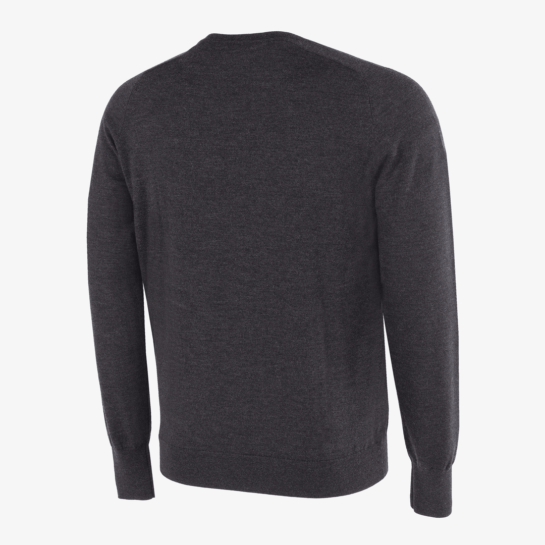Carl is a Merino golf sweater for Men in the color Black Melange(7)