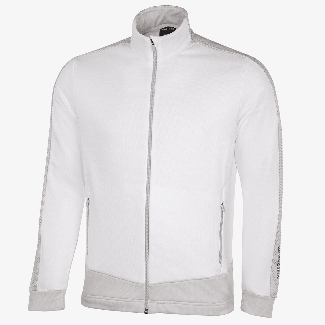 Dawson is a Insulating golf mid layer for Men in the color White/Cool Grey(0)