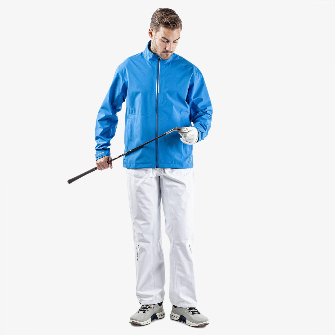Arvin is a Waterproof jacket for Men in the color Blue/White(2)