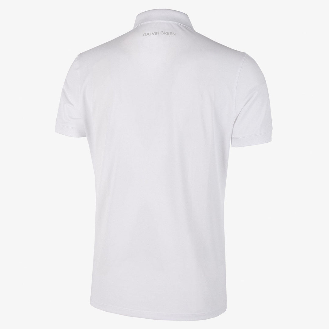 Max Tour is a Breathable short sleeve golf shirt for Men in the color White(6)