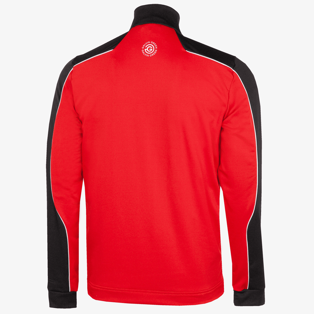 Dave is a Insulating golf mid layer for Men in the color Red/Black(8)