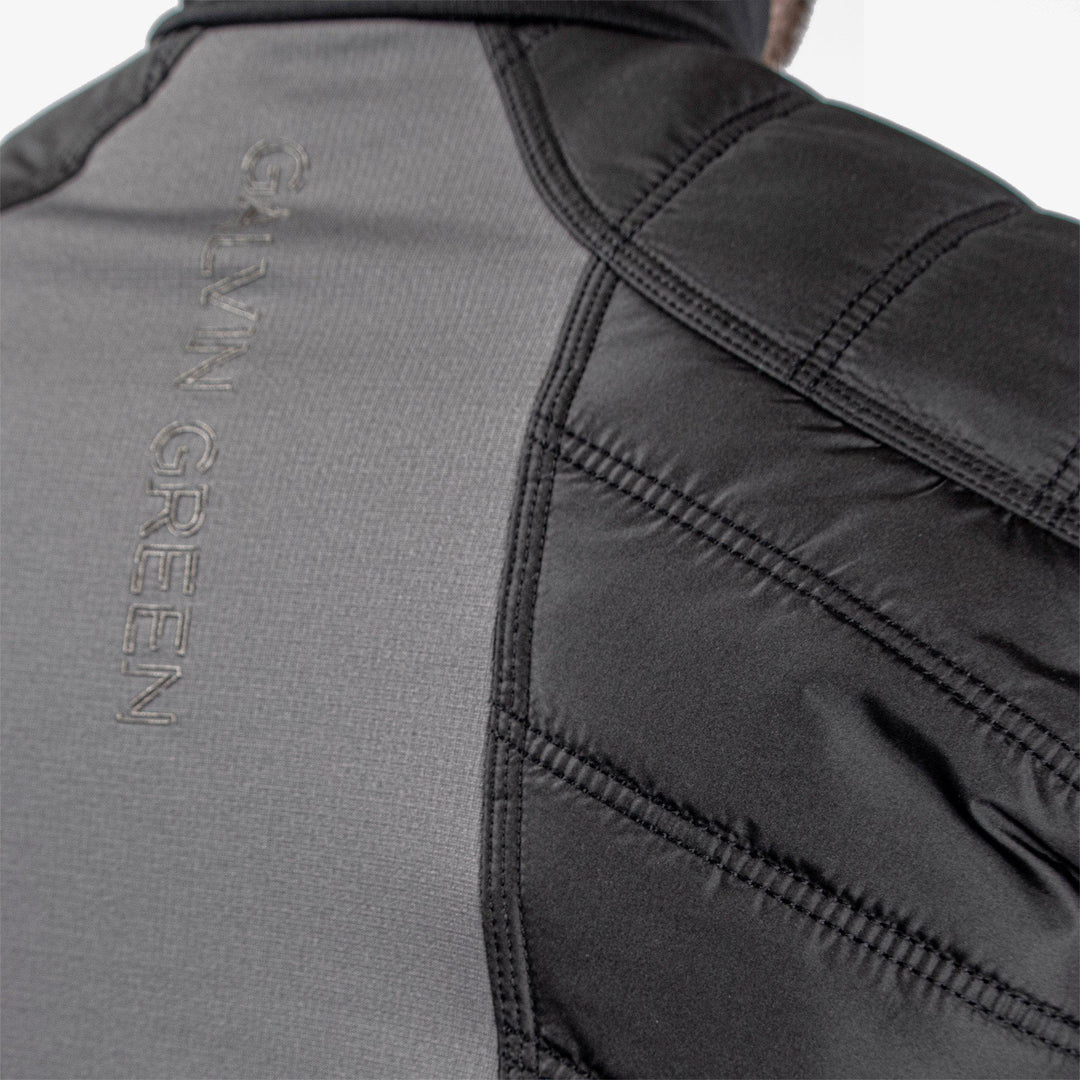 Durante is a Insulating golf mid layer for Men in the color Forged Iron/Black (8)
