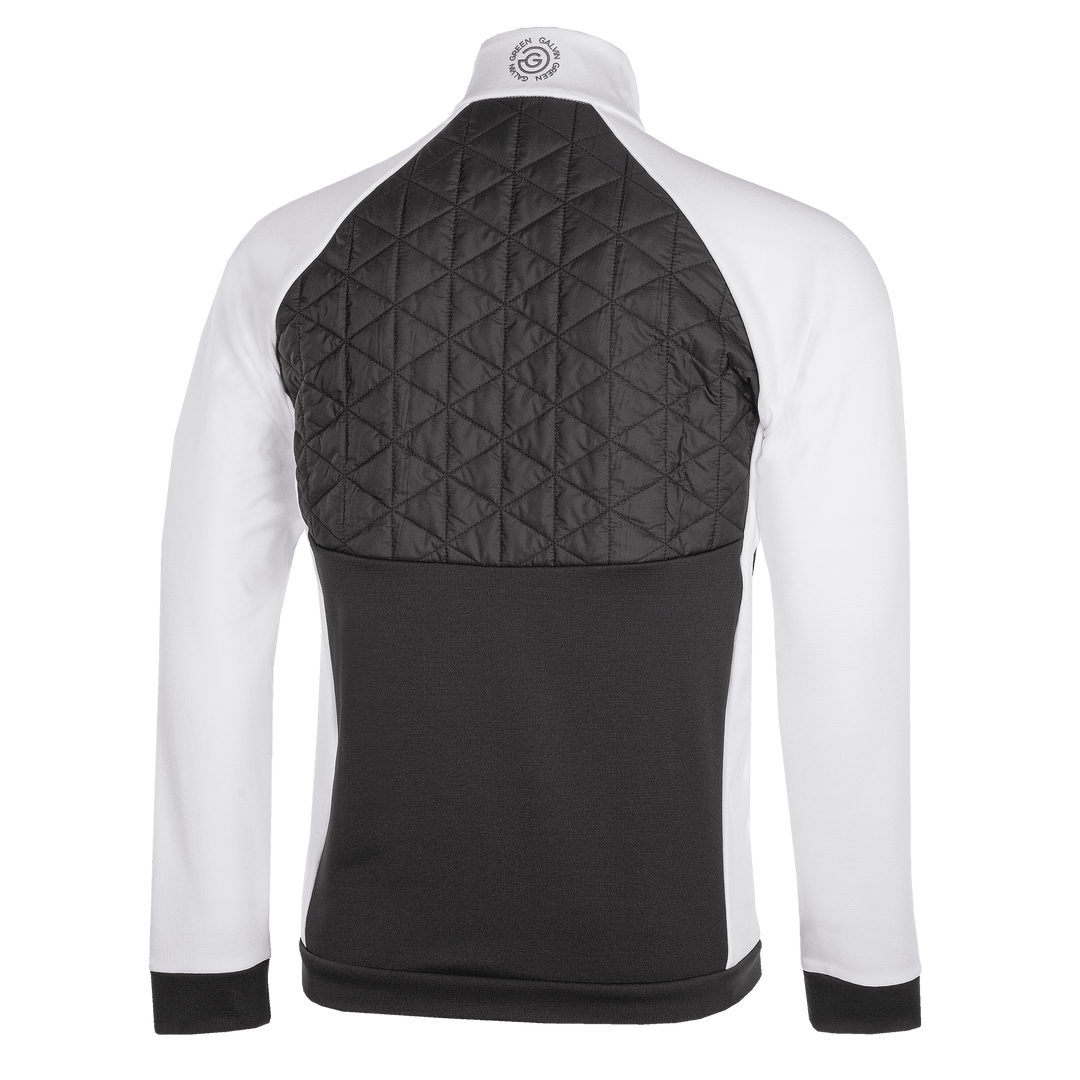 Dexter is a Insulating golf mid layer for Men in the color Black/White(9)