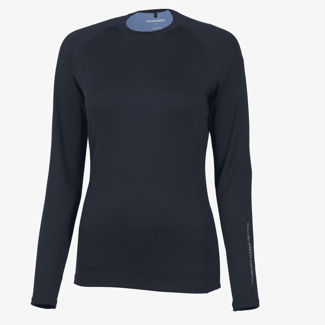 Elaine is a Thermal base layer golf top for Women in the color Navy/Blue Bell(0)