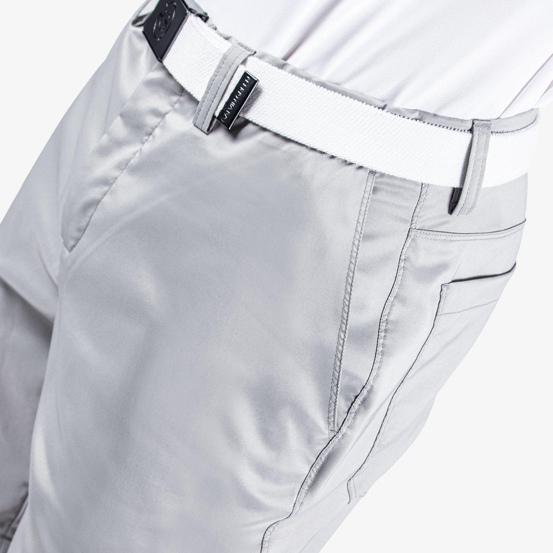 Percy is a Breathable golf shorts for Men in the color Light Grey(3)