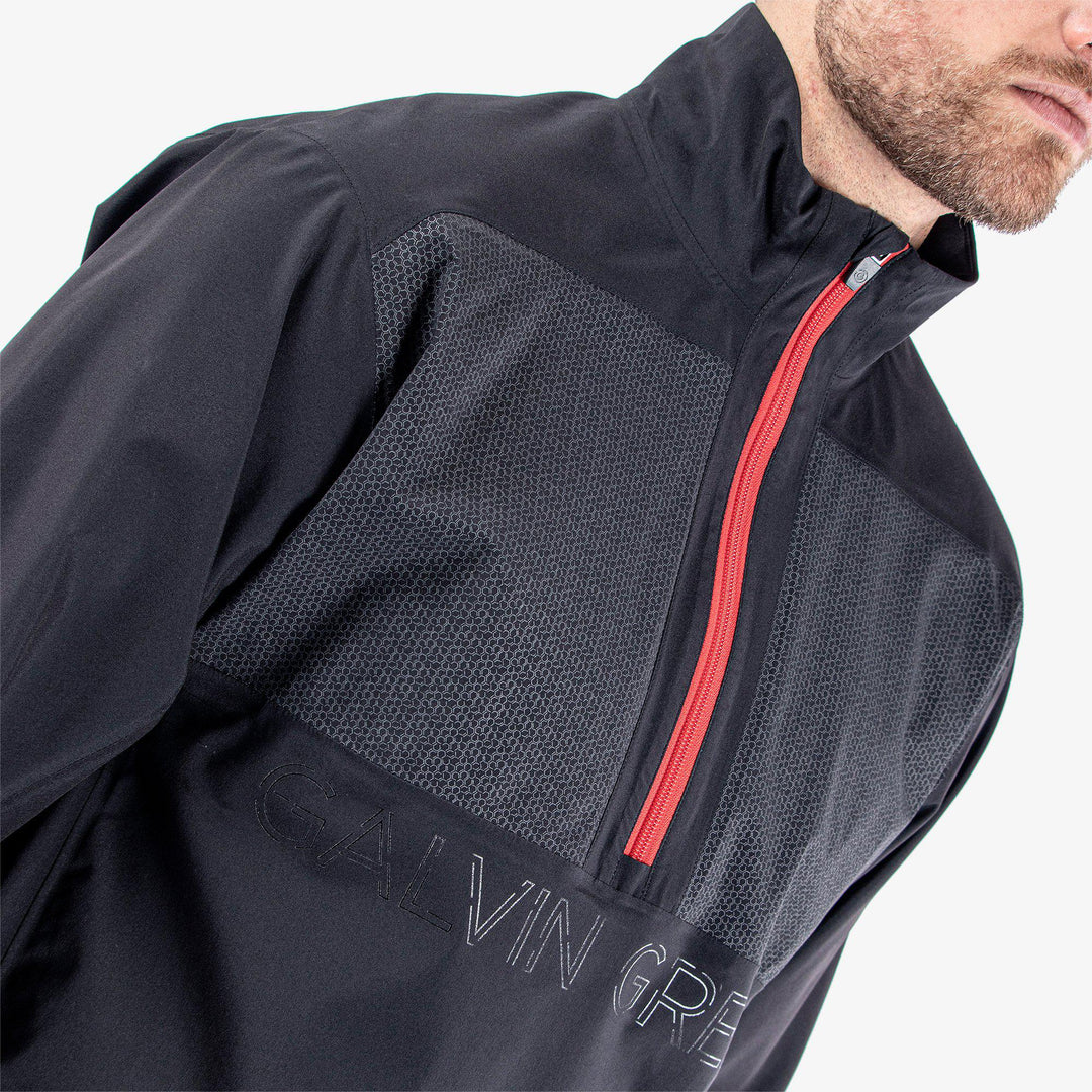 Ashford is a Waterproof jacket for Men in the color Black/Red(3)