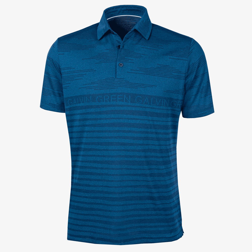 Maximus is a Breathable short sleeve golf shirt for Men in the color Blue/Navy(0)