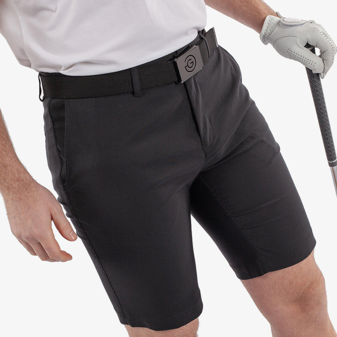 Paul is a Breathable golf shorts for Men in the color Black(3)