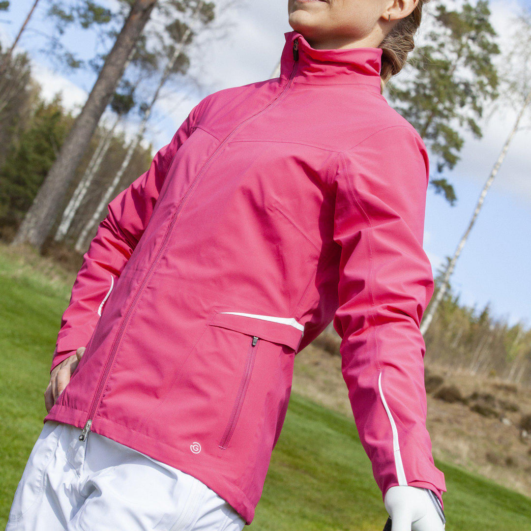 Aurora is a Waterproof jacket for Women in the color Sugar Coral(4)