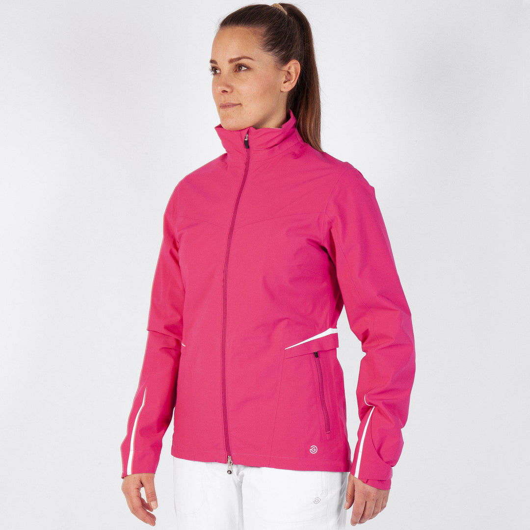Aurora is a Waterproof jacket for Women in the color Sugar Coral(1)