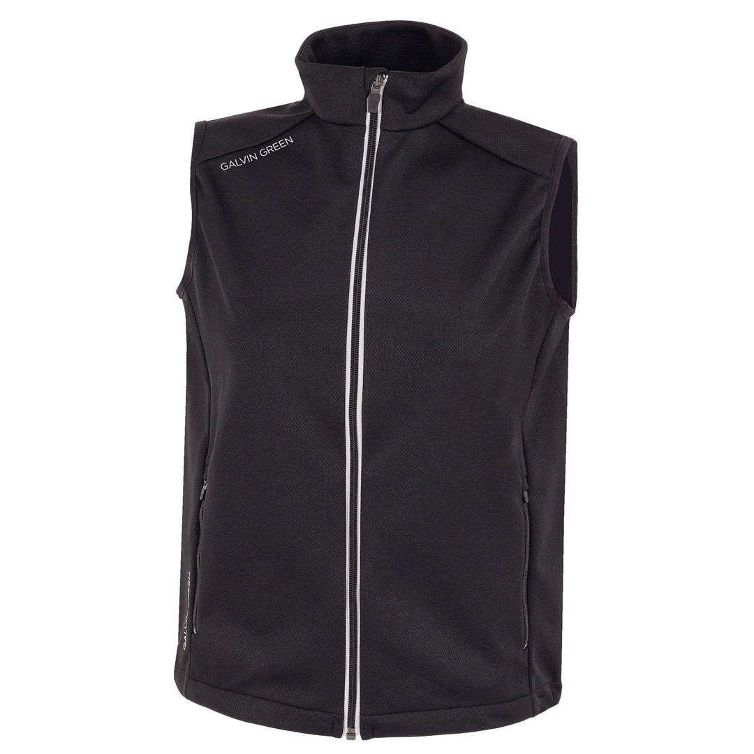 Rio is a Windproof and water repellent golf vest for Juniors in the color Black(0)