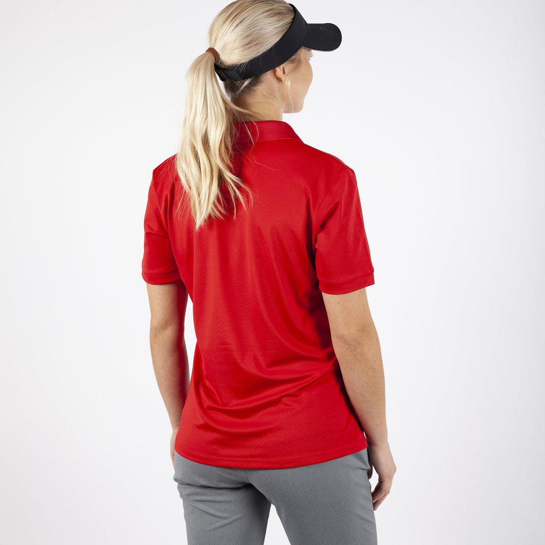 Mireya is a Breathable short sleeve shirt for Women in the color Red(3)
