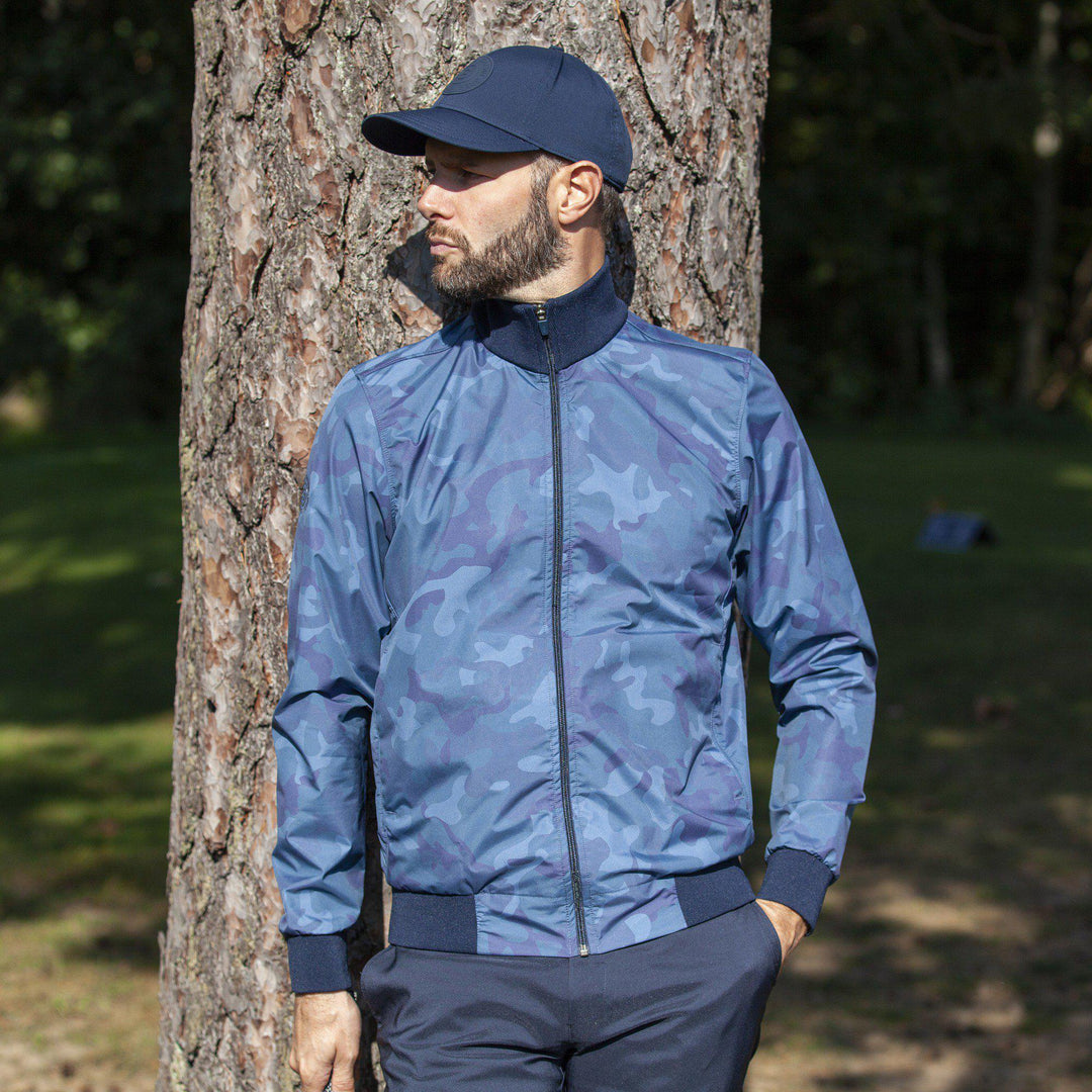 Lake is a Windproof and water repellent jacket for Men in the color Blue Bell(3)