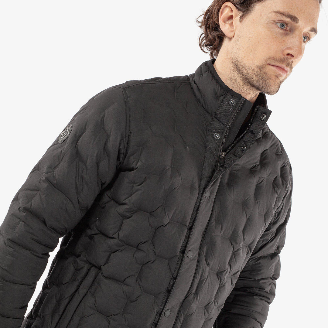 Hugo is a Windproof and water repellent golf jacket for Men in the color Black(3)