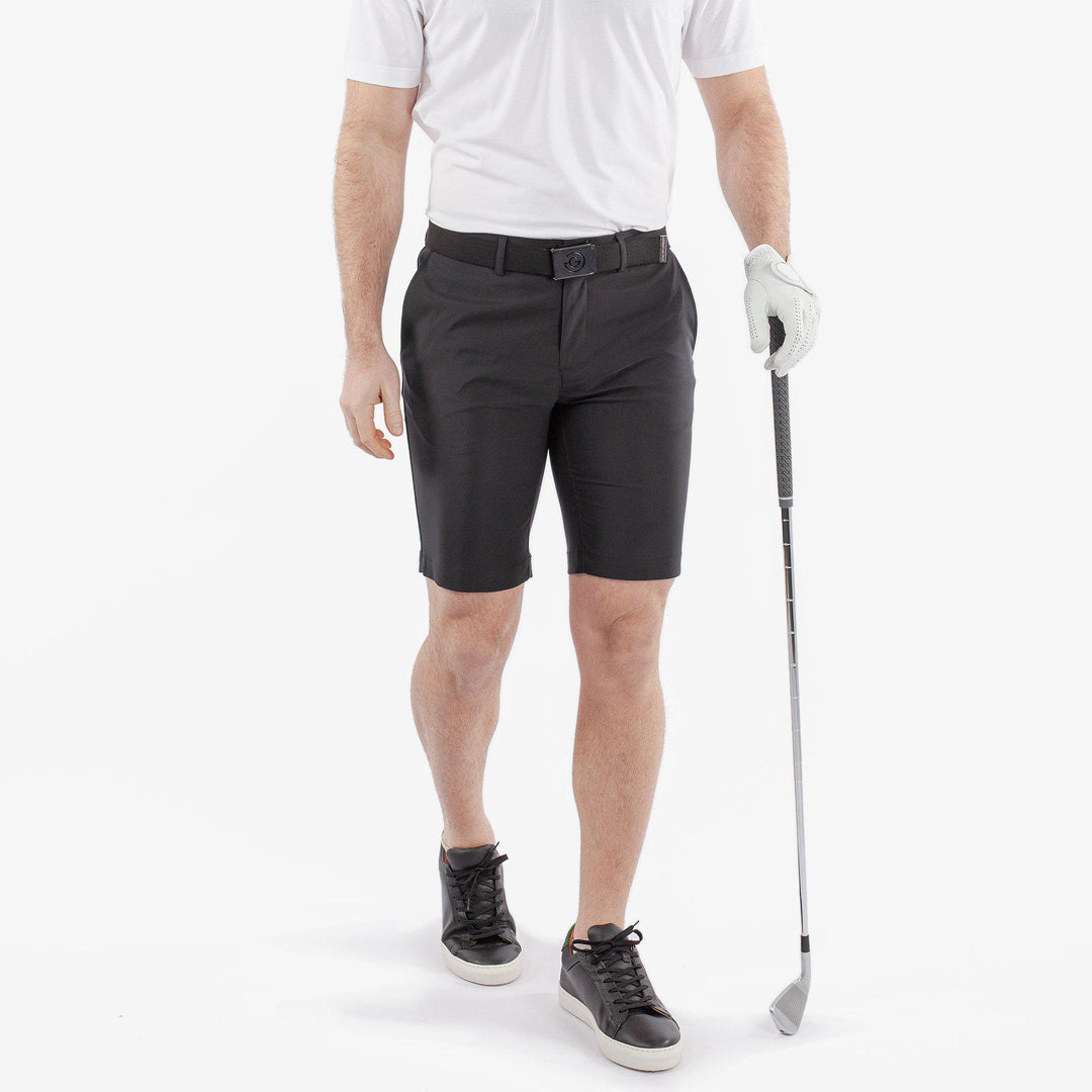 Paul is a Breathable golf shorts for Men in the color Black(1)