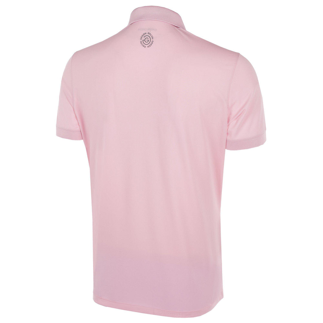 Max is a Breathable short sleeve golf shirt for Men in the color Amazing Pink(7)