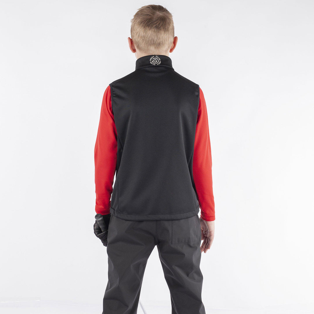 Rio is a Windproof and water repellent golf vest for Juniors in the color Black(7)