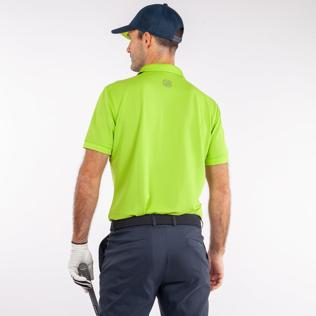 Max is a Breathable short sleeve golf shirt for Men in the color Green base(3)