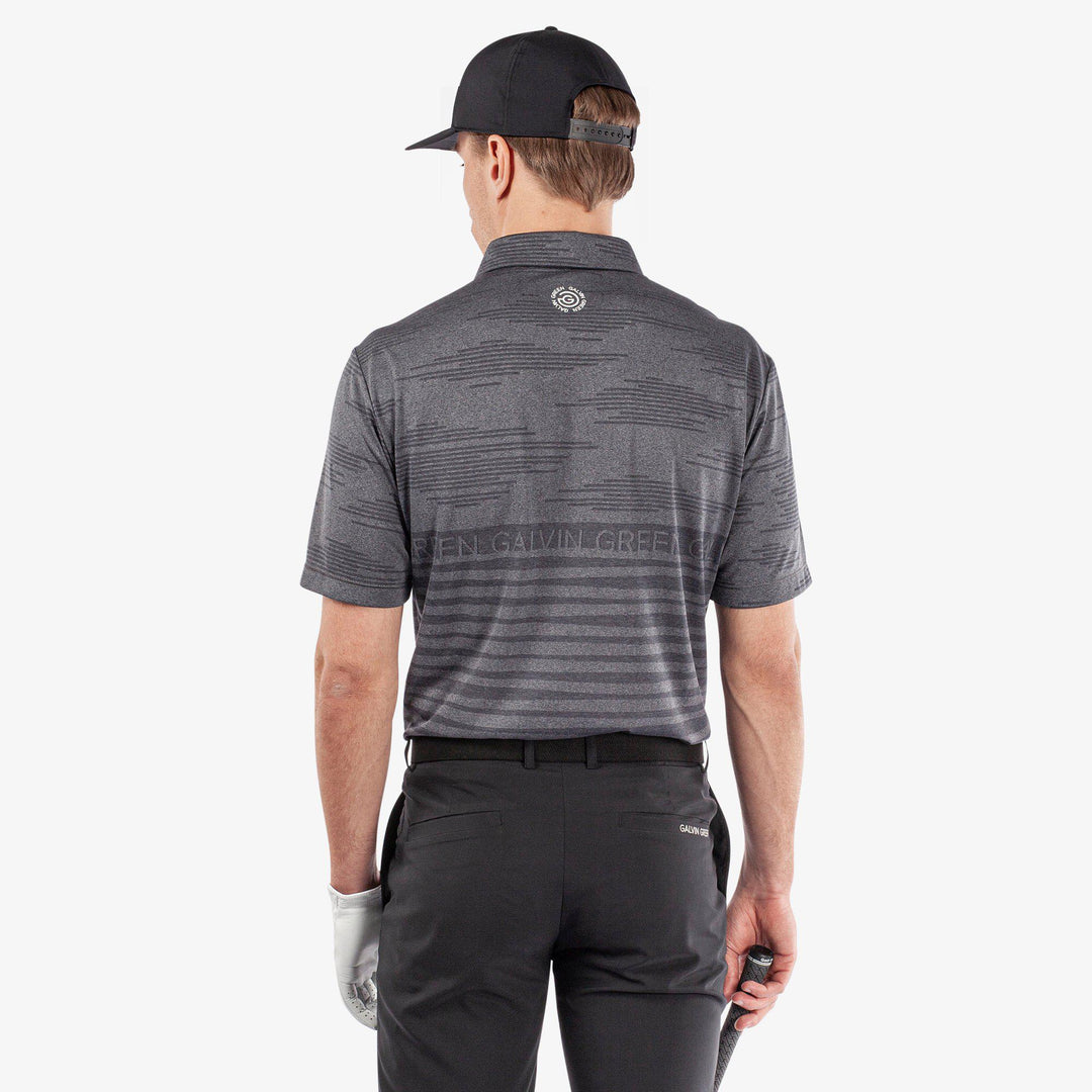 Maximus is a Breathable short sleeve golf shirt for Men in the color Black(5)