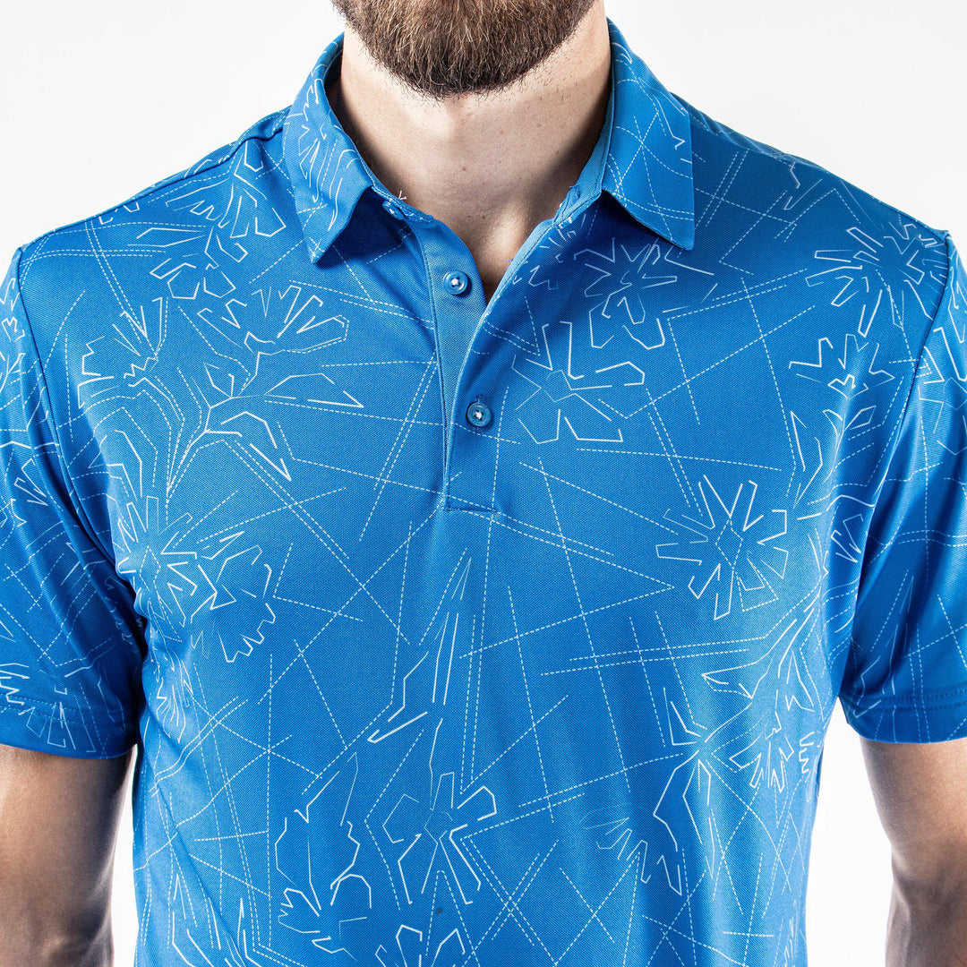 Maverick is a Breathable short sleeve shirt for Men in the color Blue Bell(5)