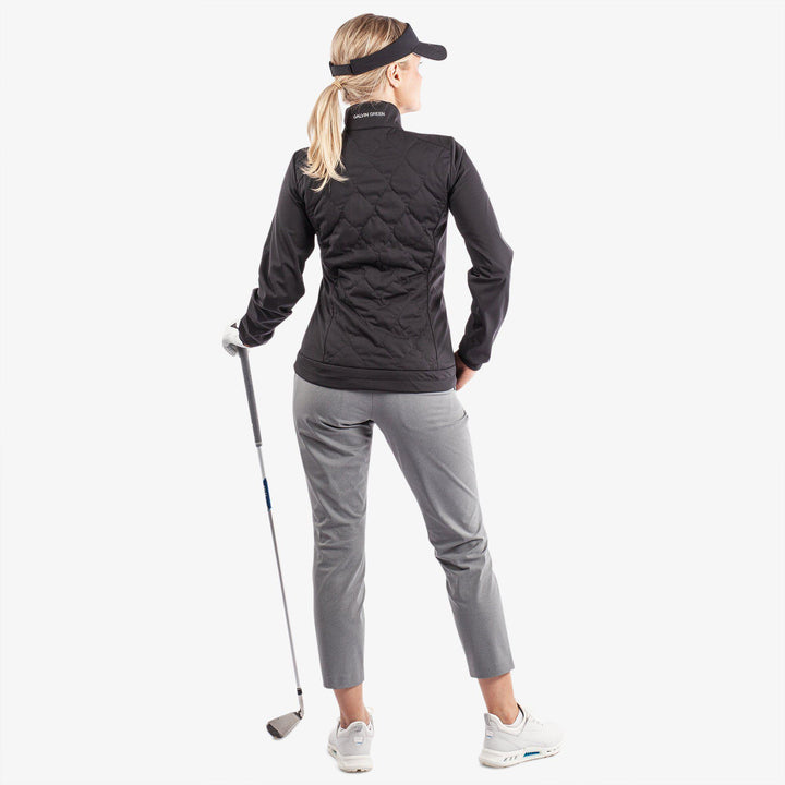 Leora is a Windproof and water repellent golf jacket for Women in the color Black(8)