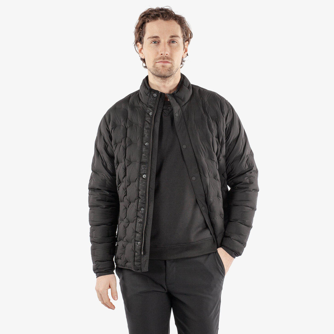 Hugo is a Windproof and water repellent golf jacket for Men in the color Black(1)